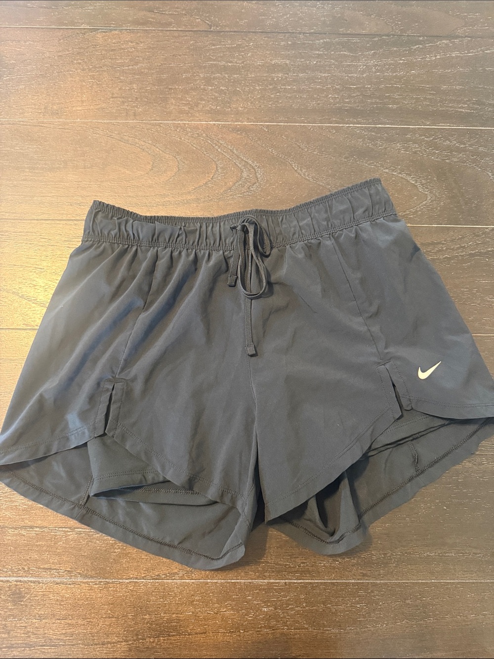 Nike Women’s Black Athletic Running Shorts with Drawstring Waist